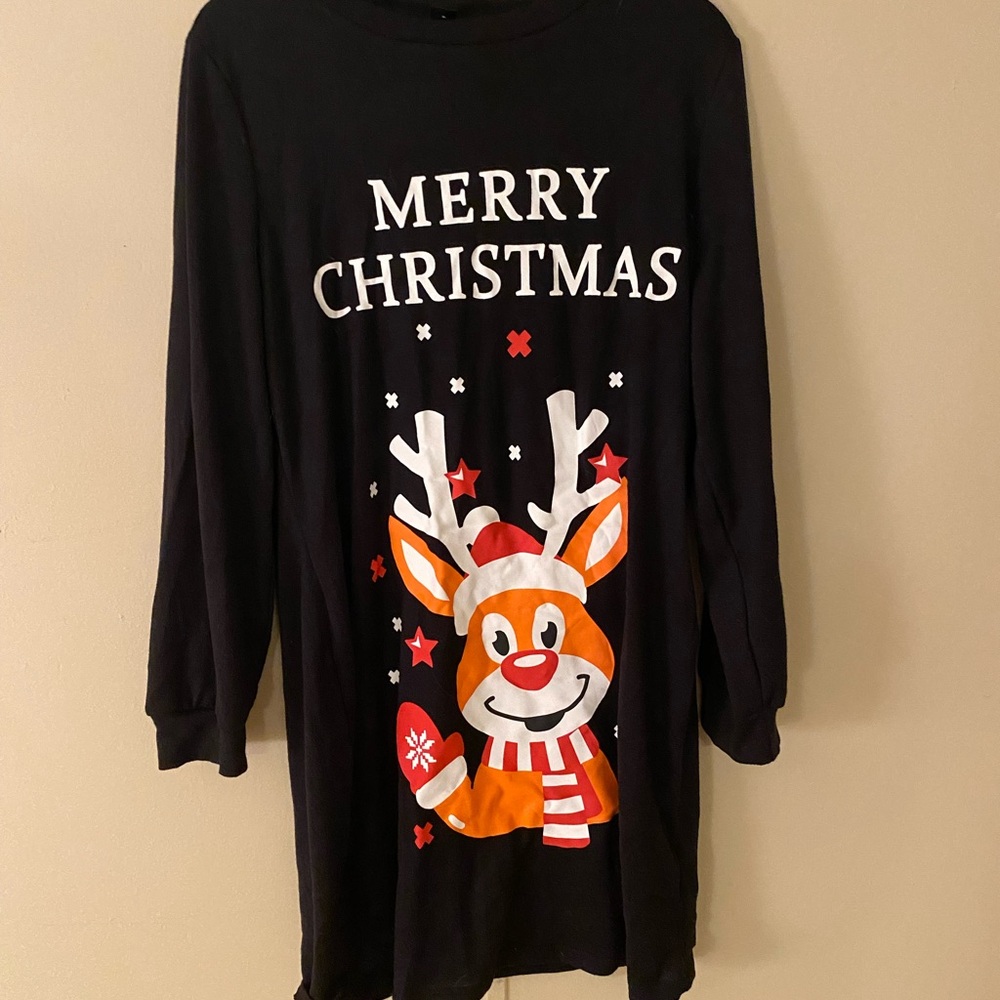 Christmas sweater dress,never worn, good condition